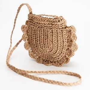 Caribbean Passport Mini Rattan NEW Long Strap Purse